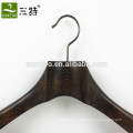 luxury branded antique wood hanger for fashion clothes shops